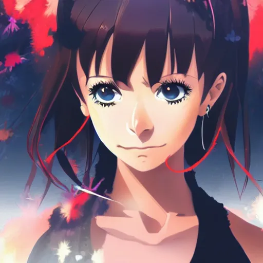 Prompt: nina dobrev, anime key visual, artstation, kuvshinov ilya