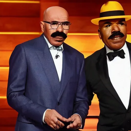 Prompt: heisenberg and steve harvey