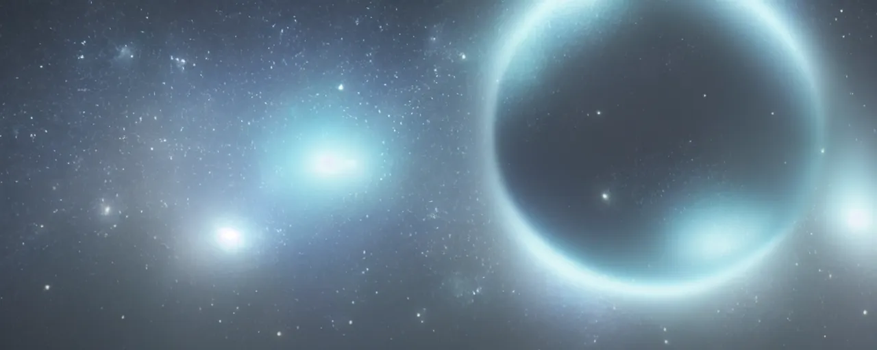 Image similar to galaxy, octane render, volumetric lighting