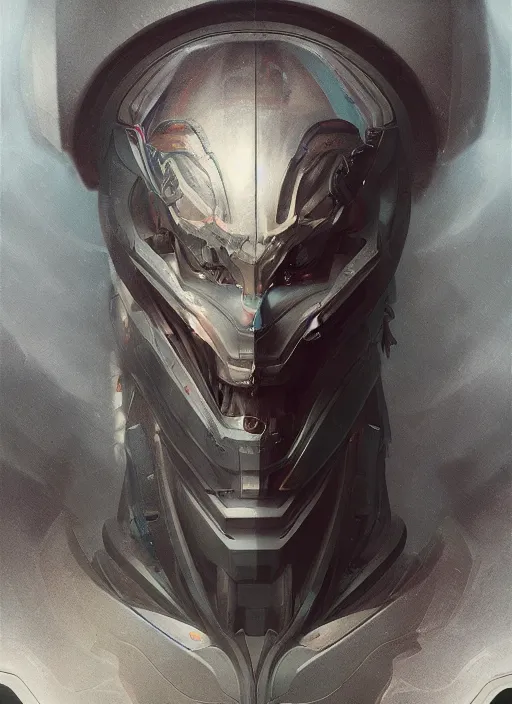 Prompt: portrait of futuristic demon cyborg, painted with thick brush strokes, matte painting, modern fine art, fractal, intricate, elegant, highly detailed, subsurface scattering, by jheronimus bosch and greg rutkowski,
