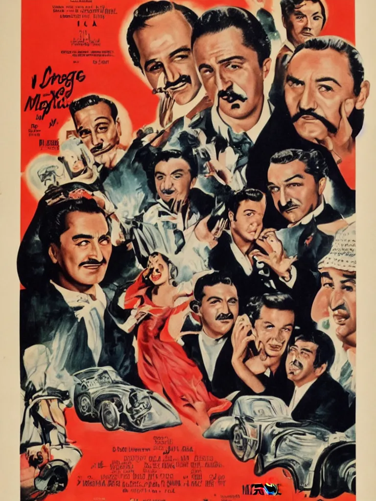 Image similar to Vintage Mexican Movie Poster for a 1957 Comedy Starring Jorge Negrete