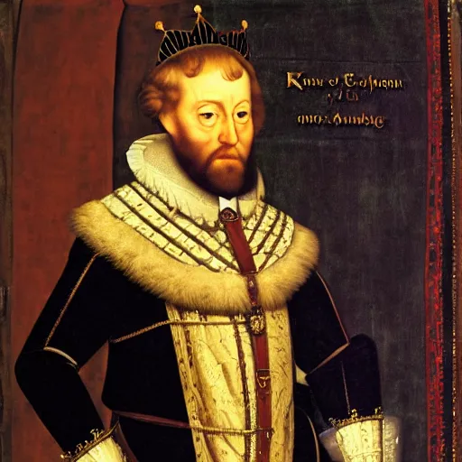 Prompt: a middle - aged man as the king of england in 1 5 0 0 s