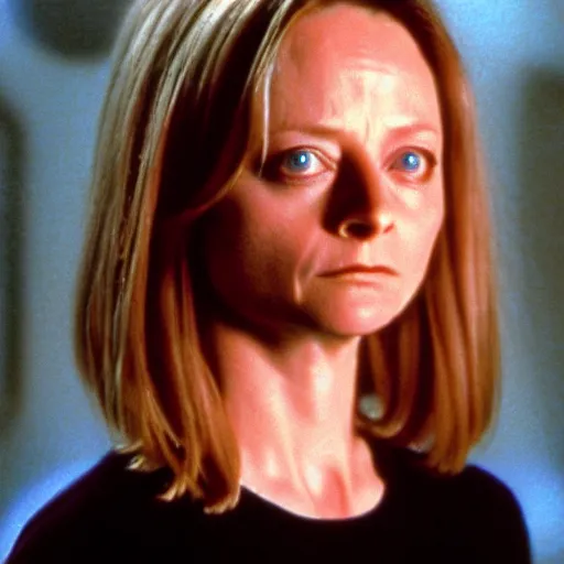 Prompt: Jodie Foster in Contact (1997), amazing colorful emotional portrait