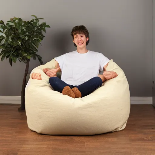 Image similar to creamy donut bean bag