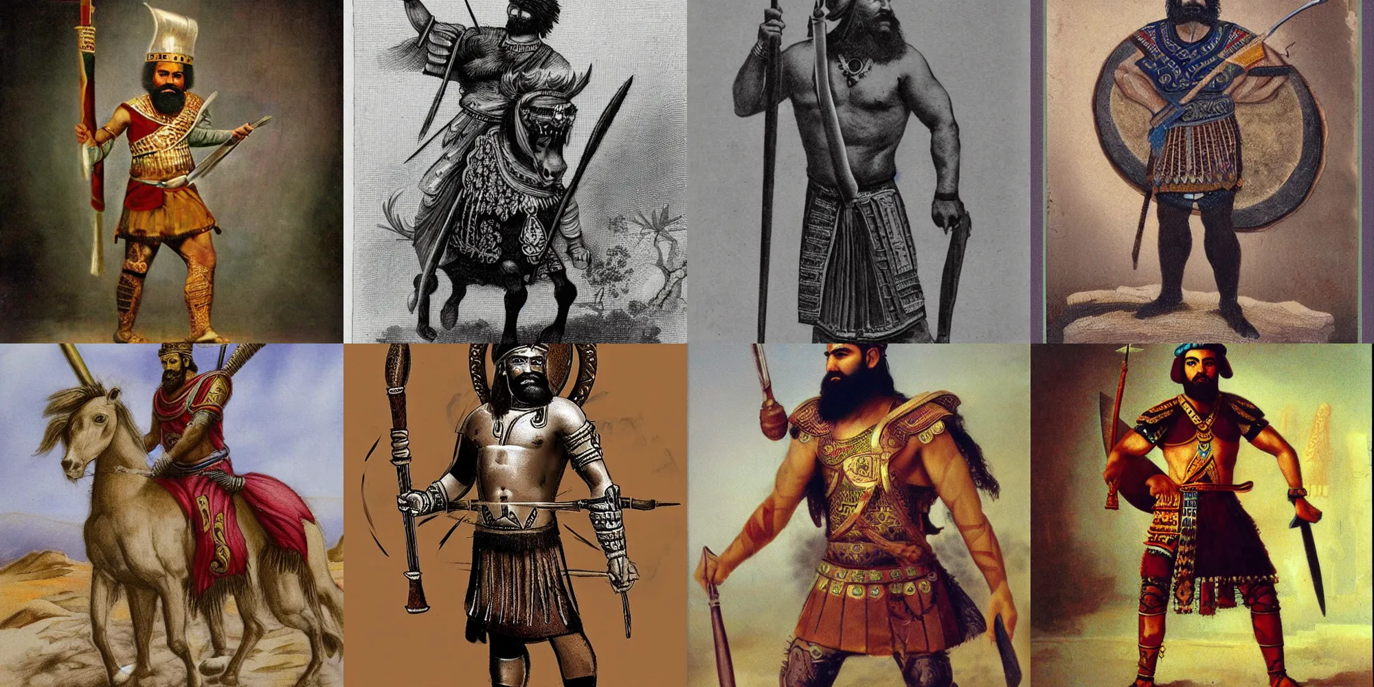 Prompt: An ancient persian Warrior