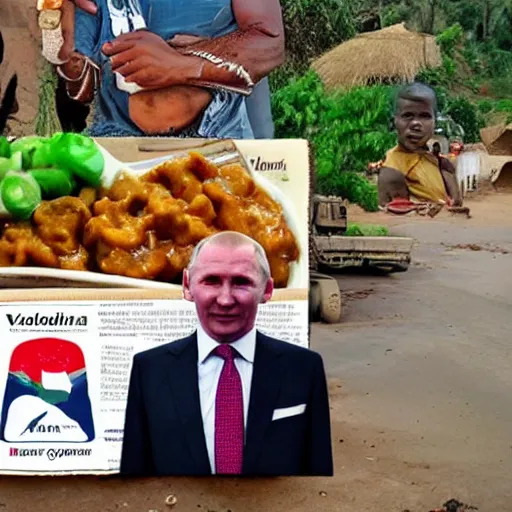 Image similar to vladimir poutine in africa