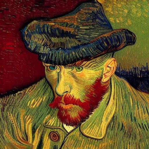 Image similar to high quality high detail painting by vincent van gogh, hd, devil, photorealistic lighting