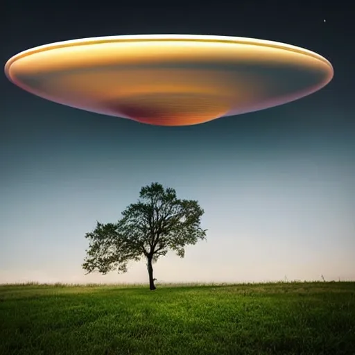 Image similar to huge mysterious ufo ignoring the laws of physics over a natural scene. entries in the 2 0 2 0 sony world photography awards.