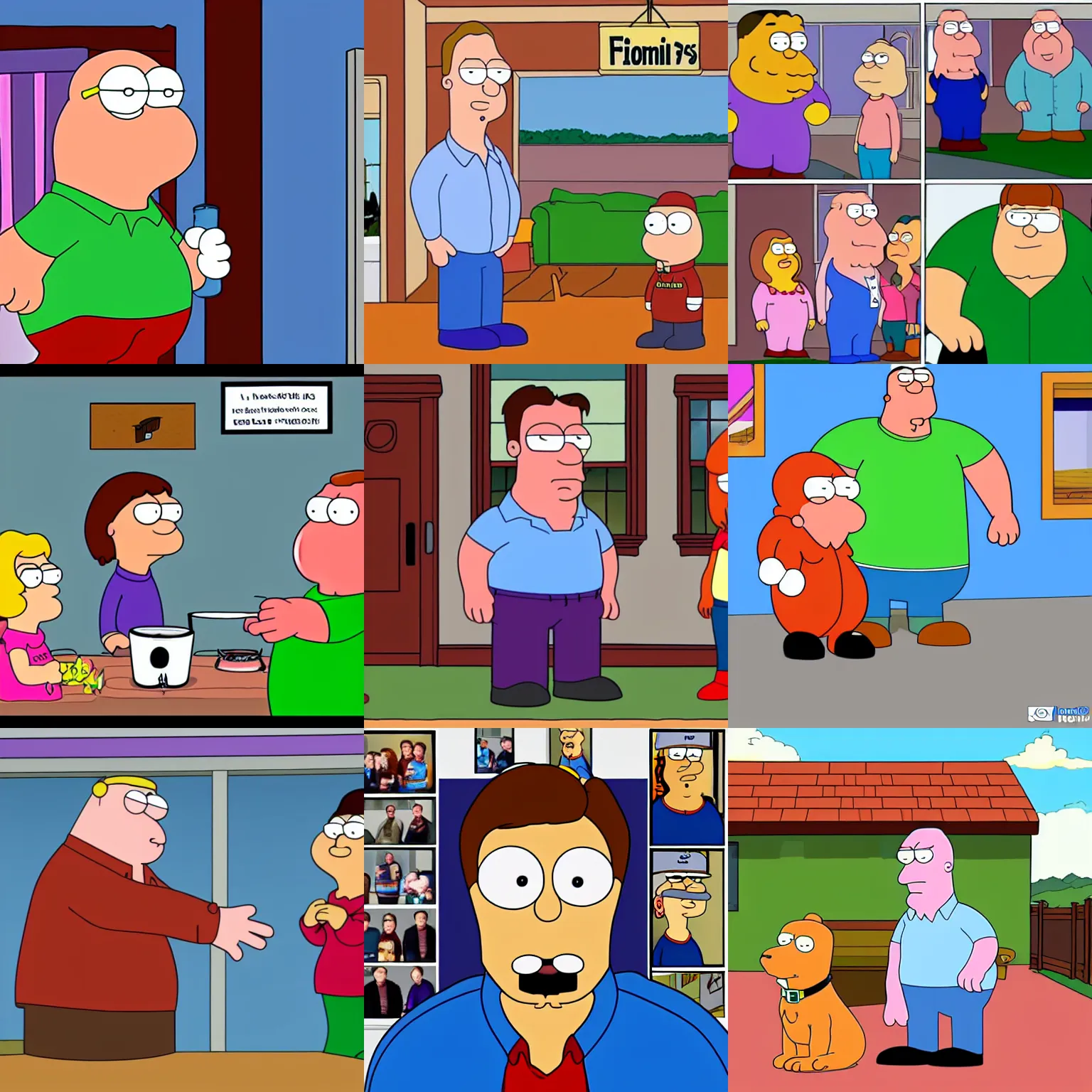 Prompt: jerma 9 8 5 in the style of family guy