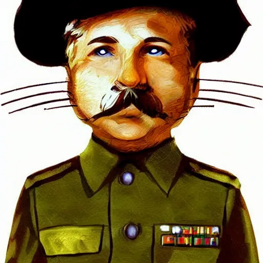 Image similar to a children's story version of mouse joseph stalin, is a mouse, wearing traditional military garb, digital art,