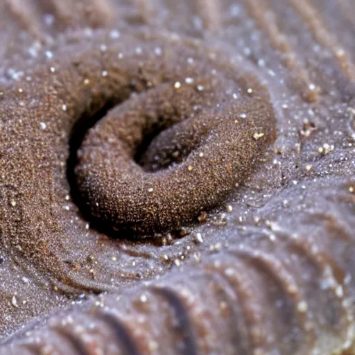 Image similar to extreme close up of a sand worm