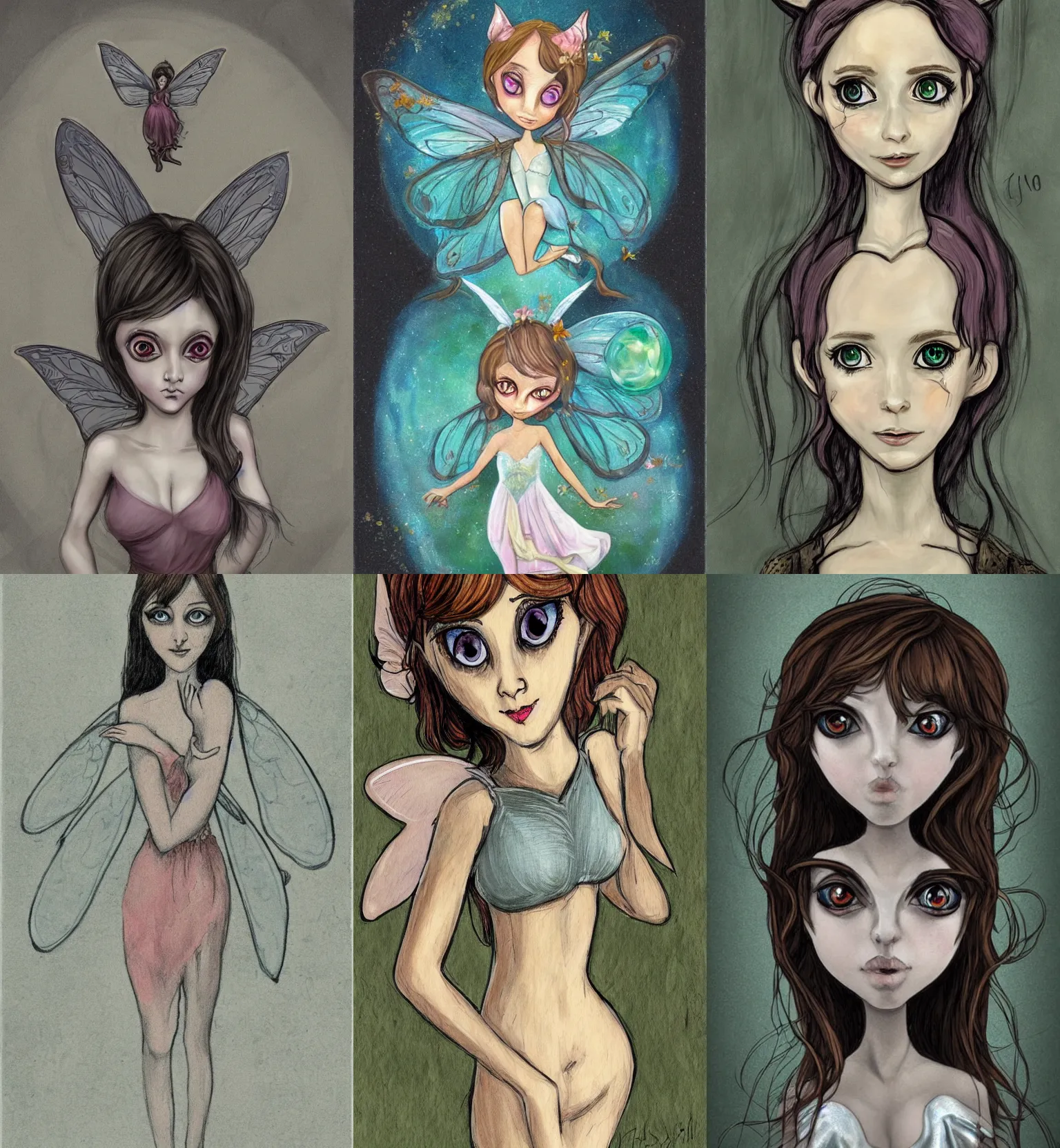 Prompt: fairy in the art style of ignio straffi, big eyes, highly proportionally accurate