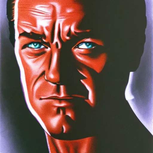 Image similar to Gene Kelly as the terminator, by Steve Dillon, hyperrealism