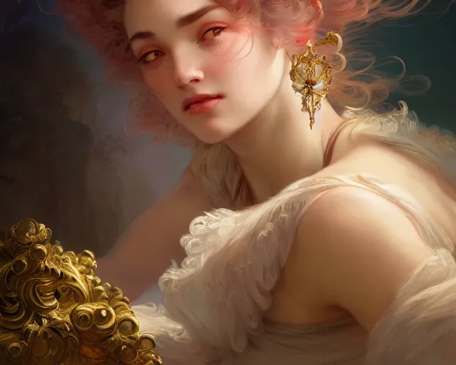 Prompt: photography of jean - honora © fragonard, deep focus, d & d, fantasy, intricate, elegant, highly detailed, digital painting, artstation, concept art, matte, sharp focus, illustration, hearthstone, art by artgerm and greg rutkowski and alphonse mucha