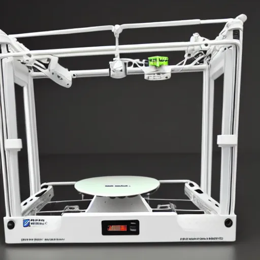 Image similar to Bambu 3D printer, highly detailed, intricate, mid shot