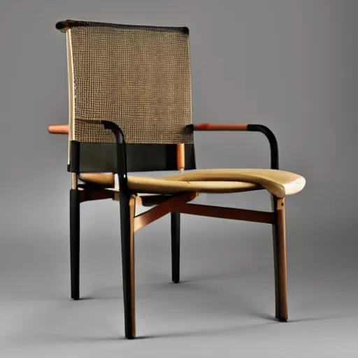 Prompt: a chair designed by Bauhaus