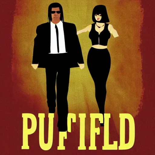 Prompt: pulp fiction in style by mark shagal