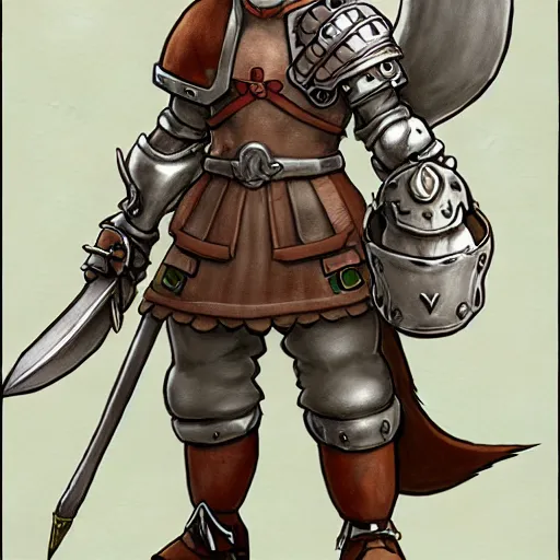 Image similar to heroic character design of anthropomorphic beaver, whimsical beaver, portrait of face, holy crusader medieval, final fantasy tactics character design, character art, whimsical, lighthearted, family friendly, colorized pencil sketch, highly detailed, Akihiko Yoshida,