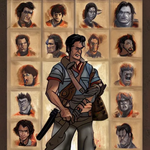 Prompt: Ash William\'s from Army of darkness in the style of Disney