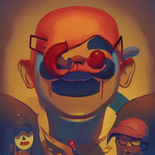 Image similar to face icon stylized minimalist the grim adventures of billy and mandy, loftis, cory behance hd by jesper ejsing, by rhads, makoto shinkai and lois van baarle, ilya kuvshinov, rossdraws global illumination