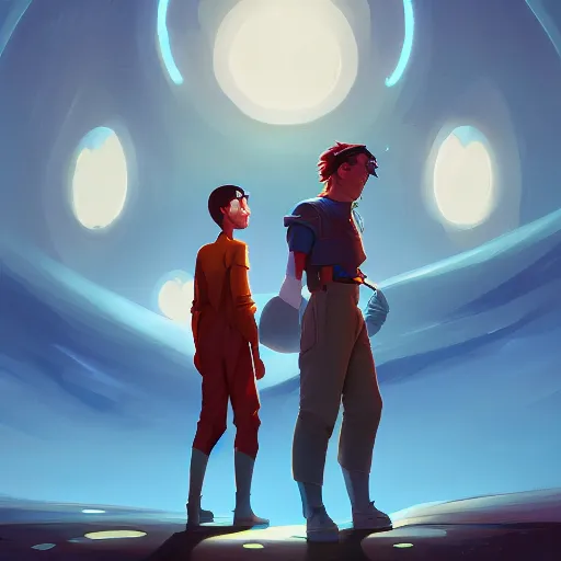 Image similar to hero world the day the earth stood still, behance hd by jesper ejsing, by rhads, makoto shinkai and lois van baarle, ilya kuvshinov, rossdraws global illumination