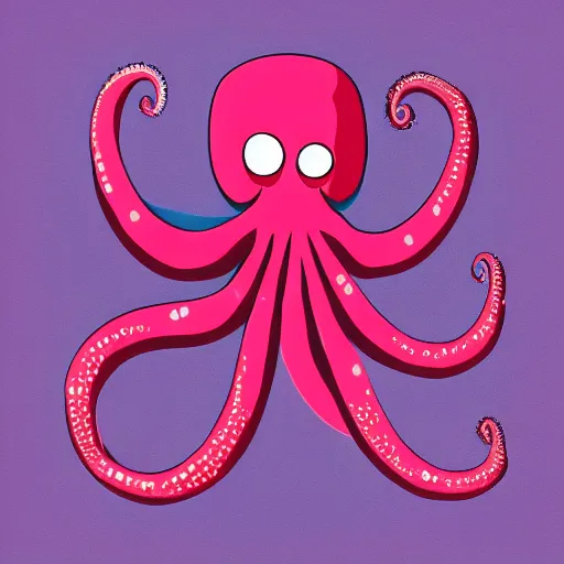 Image similar to sad octopus wearing a pink hat by alex heywood in 4 k ultra high resolution