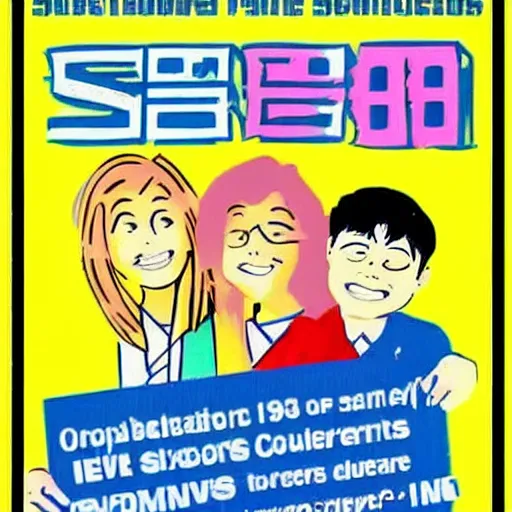 Image similar to 1 9 9 0 s singaporean public education poster for secondary schools