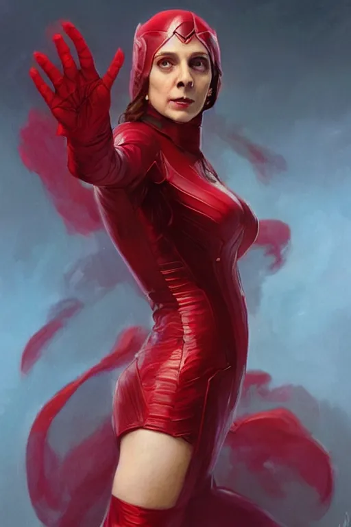 Prompt: Manmohan Singh as Scarlet Witch, Scarlet Witch costume, Manmohan Singh Face, villany, portrait, masculine figure, highly detailed, digital painting, artstation, concept art, smooth, sharp focus, illustration, cinematic lighting, art by artgerm and greg rutkowski and alphonse mucha