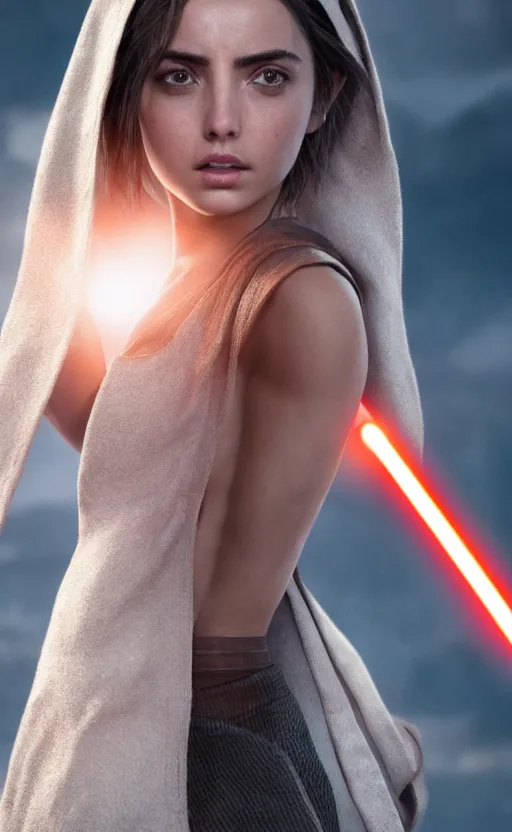 Ana De Armas In Jedi Robes, Highly Detailed, Standing, | Stable