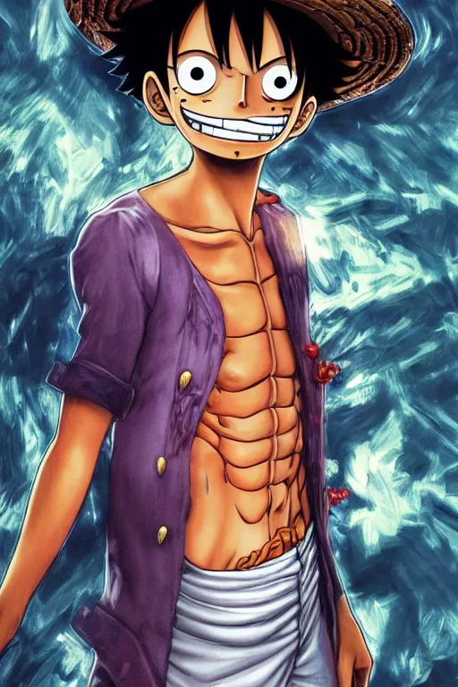 ArtofReeve (COMMISSION OPEN) on X: [ Soft Rendering ] slight revision on  my fanart of Luffy's new awakening power I forgot how his sandal looks like  and adjust the composition a bit.