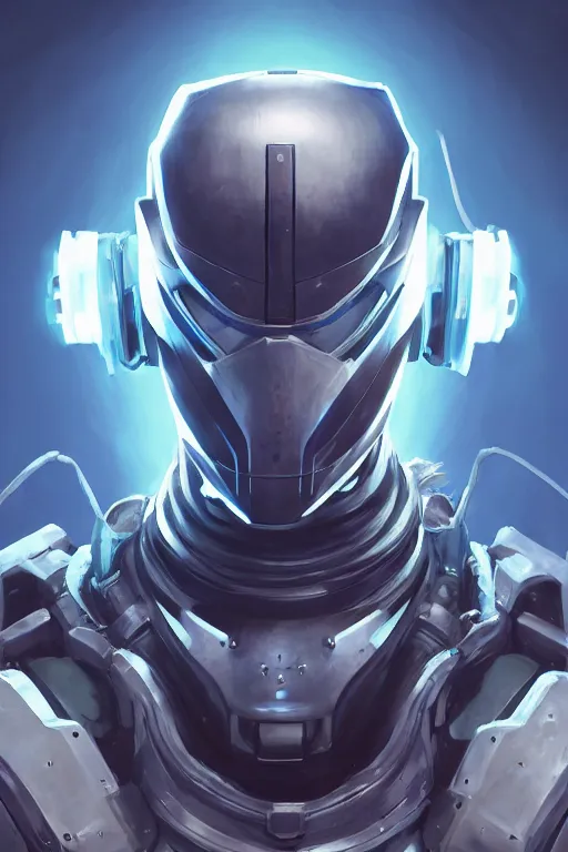 Image similar to epic mask helmet robot ninja portrait stylized as fornite style game design fanart by concept artist gervasio canda, behance hd by jesper ejsing, by rhads, makoto shinkai and lois van baarle, ilya kuvshinov, rossdraws global illumination radiating a glowing aura global illumination ray tracing hdr render in unreal engine 5