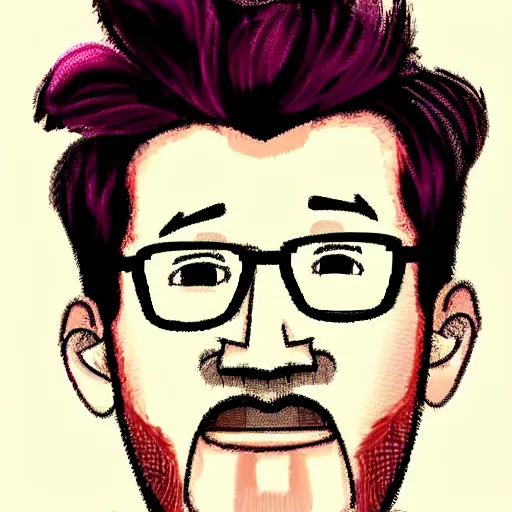 Image similar to Markiplier in a kawaii style,