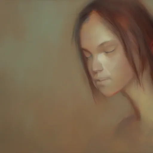 Image similar to what depression looks like, withering heart, oil painting, pale colors, high detail, 8 k, wide angle, trending on artstation,