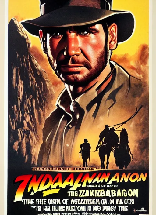 Image similar to 1 9 8 6 poster for indiana jones and the prisoner of azkaban