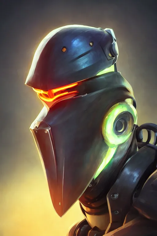 Image similar to epic mask helmet robot ninja portrait stylized as fornite style game design fanart by concept artist gervasio canda, behance hd by jesper ejsing, by rhads, makoto shinkai and lois van baarle, ilya kuvshinov, rossdraws global illumination radiating a glowing aura global illumination ray tracing hdr render in unreal engine 5