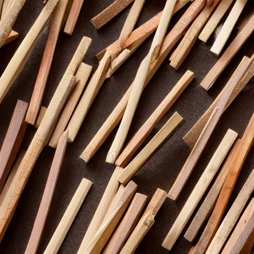 Prompt: highly detailed, wood, wooden match sticks 4k texture
