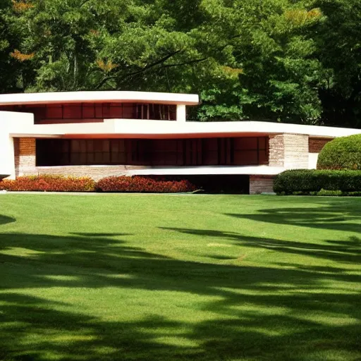 Image similar to house designed by frank lloyd wright