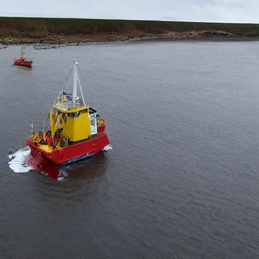 Image similar to scallop dredging