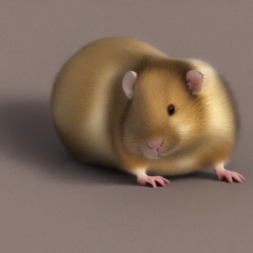 Image similar to fat belly hamster, octane render, high definition, detailed