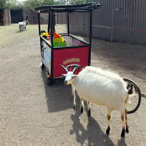 Image similar to a goat cart go kart