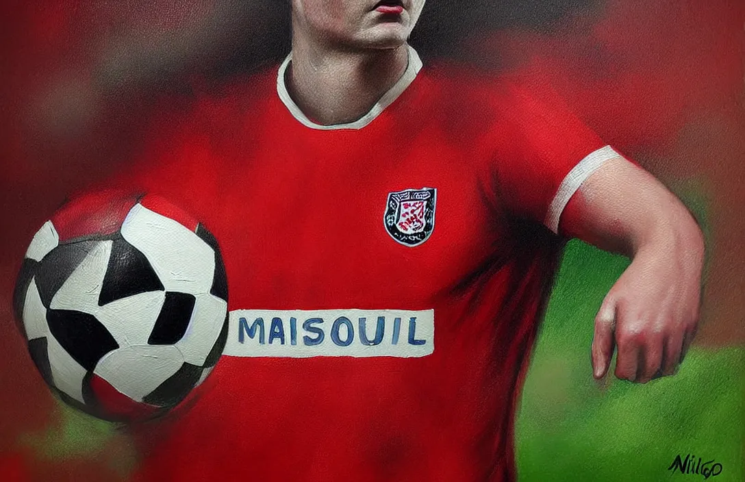 Prompt: english football fan!!!!!!!!!!!!!!!!!!!!!!!!!!!, detailed face, detailed painting, flat lighting by alberto mielgo