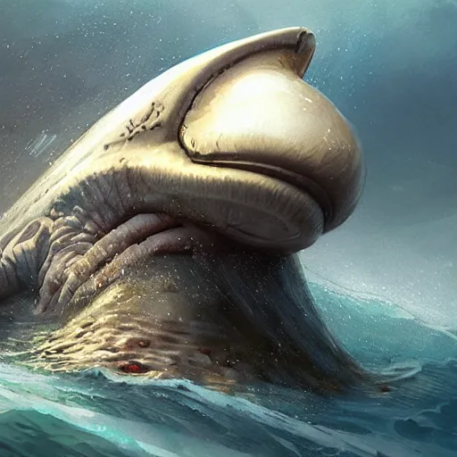 Image similar to aamirart sea creature realistic alien by greg rutkowski