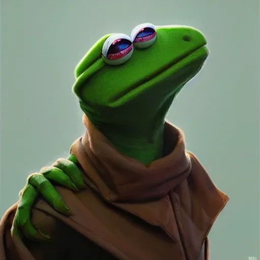 Image similar to kermit, organic painting, matte painting, bold shapes, hard edges, aesthetic octane render, unreal engine, trending on artstation, by greg manchess, huang guangjian, gil elvgren, sachin teng, greg rutkowski, magali villeneuve, artgerm, jeremy lipkin, michael garmash and, rey