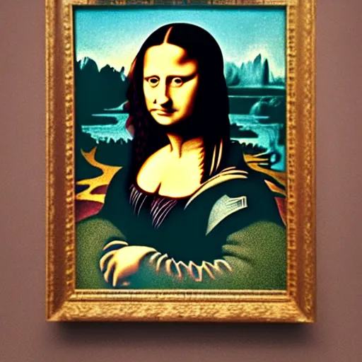 Image similar to A portrait of Harry Potter in the style of The Mona Lisa