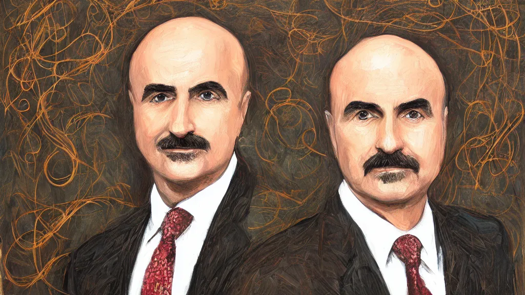 Image similar to fractal chivalrous detailed portrait of dr. phil mcgraw