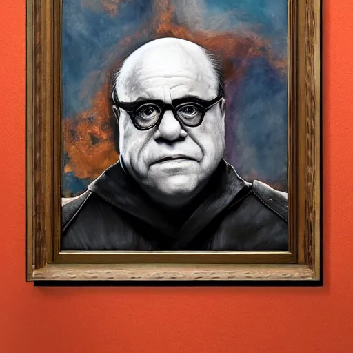 Prompt: hyperrealistic mixed media high resolution painting of Danny DeVito portraying The Baron from the film Dune, stunning 3d render inspired art by István Sándorfi and Greg Rutkowski and Unreal Engine, perfect symmetry, dim volumetric lighting, 8k octane beautifully detailed render, post-processing, extremely hyper-detailed, intricate, epic composition, highly detailed attributes, highly detailed atmosphere, cinematic lighting, masterpiece, trending on artstation, very very detailed, masterpiece, stunning, flawless structure, lifelike texture, perfection,