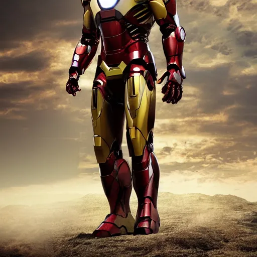 Prompt: Walter White in Iron Man Armor