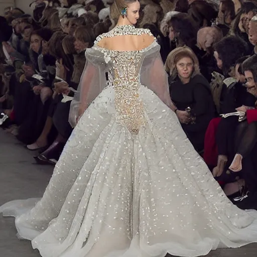 Image similar to a haute couture princess dress