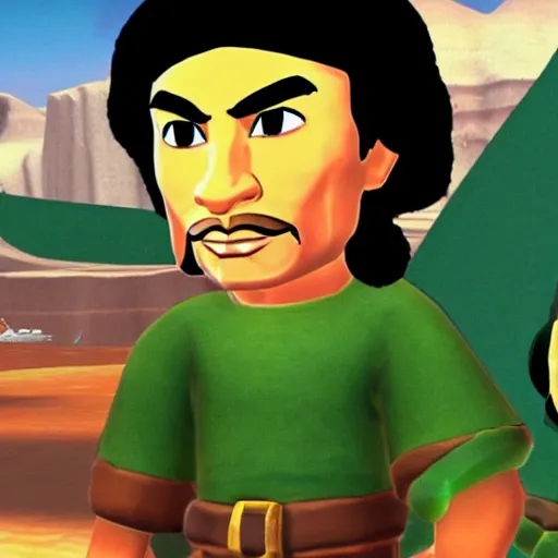 Image similar to Muammar Gaddafi!! in The Legend of Zelda! The Wind Waker