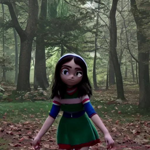 Prompt: dafne keen as Vanellope von Schweetz,cinematic shot